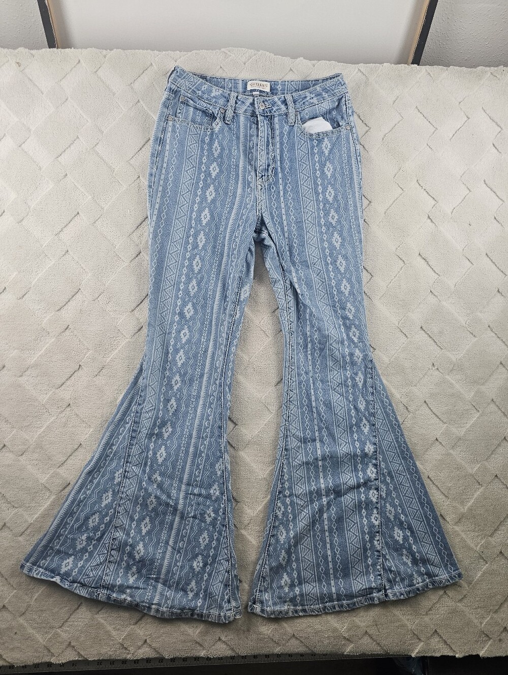Shyanne Wide Leg Jeans Womens 32 Bell Bottoms Western Boho Cowgirl Rodeo